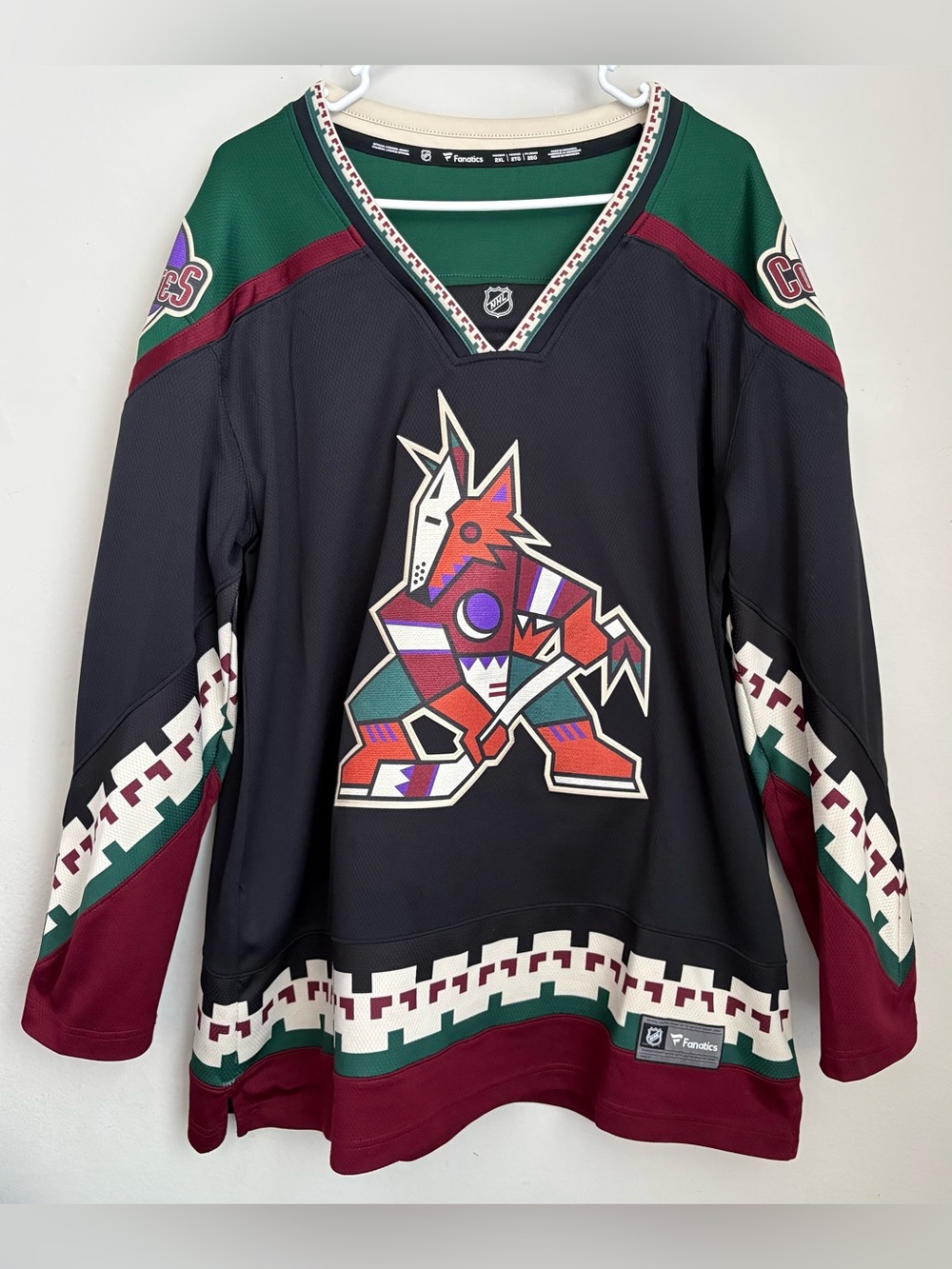 Jersey NHL Arizona Coyotes Fanatics Mujer Talla 2XL - Original Kachina Oversized